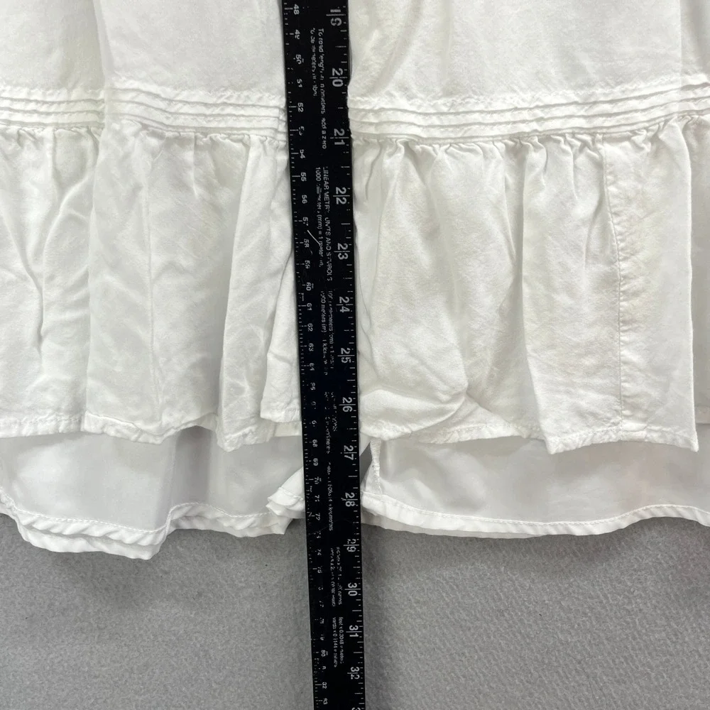 Your Favorite by PacSun Skirt Women XS White Tiered Ruffle Boho Chic Cottagecore